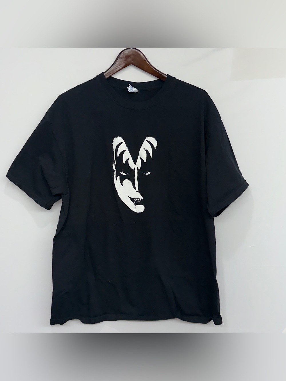 RARE Vintage YAZBEK  TAG KISS Gene Simmons Big Face Blood Drip T Shirt Size XL